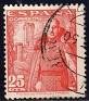 Spain 1948 Franco 25 CTS Red Edifil 1024. 1024 u. Uploaded by susofe